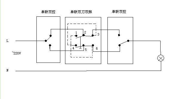 三联开关接线图三联开关接线必看